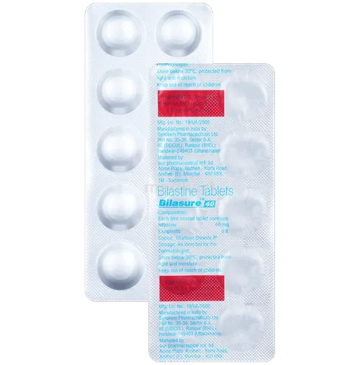 bilasure 40mg tablet 10's